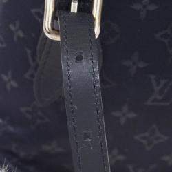 مملوكة مسبقًا Louis Vuitton Black Monogram Satin Little Bucket Handbag