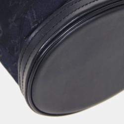 مملوكة مسبقًا Louis Vuitton Black Monogram Satin Little Bucket Handbag