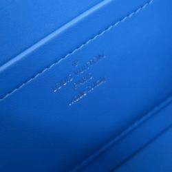 Pre Owned Louis Vuitton Navy Red Epi Bleecker Box Handbag