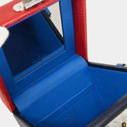 Pre Owned Louis Vuitton Navy Red Epi Bleecker Box Handbag
