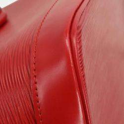 Pre Owned Louis Vuitton Red Epi Alma Handbag