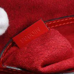 Pre Owned Louis Vuitton Red Epi Alma Handbag