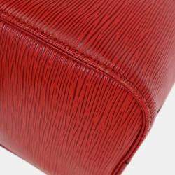 Pre Owned Louis Vuitton Red Epi Speedy 25 Handbag