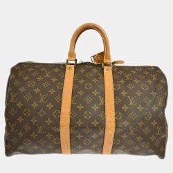 Pre Owned Louis Vuitton Monogram Keepall 45 Travel Duffle