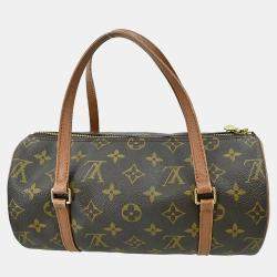 Pre Owned Louis Vuitton Papillon 26 Brown Monogram Canvas Shoulder Bag