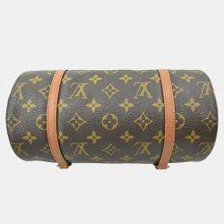 Pre Owned Louis Vuitton Papillon 26 Brown Monogram Canvas Shoulder Bag