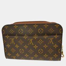 Pre Owned Louis Vuitton Orsay Clutch Handbag Monogram Canvas