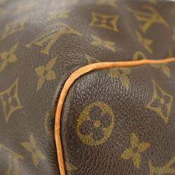 Pre Owned Louis Vuitton Keepall 45 Brown Monogram Canvas Duffel Bag