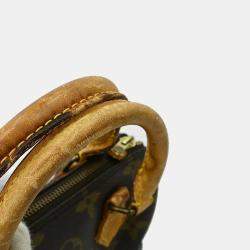 Pre Owned Louis Vuitton Speedy Mini Brown Monogram Canvas Top Handle Bag