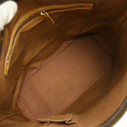 Pre Owned Louis Vuitton Cabas Mezzo Brown Monogram Canvas Tote Bag