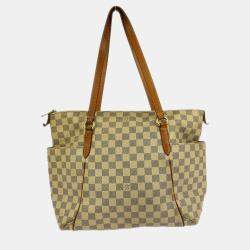 مملوكة مسبقًا حقيبة لوي فيتون توتالي كانفاس داميه أزور متوسطة