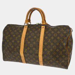 مملوكة مسبقًا Louis Vuitton Keepall 50 Travel Handbag Monogram