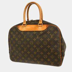 Pre Owned Louis Vuitton Deauville Monogram Canvas Bowling Bag