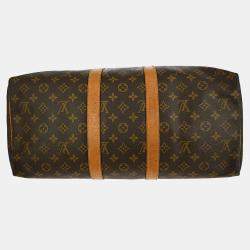Pre Owned Louis Vuitton Keepall 45 Duffle Handbag Monogram