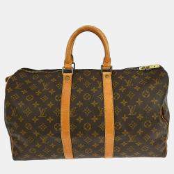 Pre Owned Louis Vuitton Keepall 45 Duffle Handbag Monogram