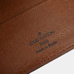 مملوكة مسبقًا Louis Vuitton Porte Billet Cartes Credit Monnaie Brown Monogram Canvas Wallet