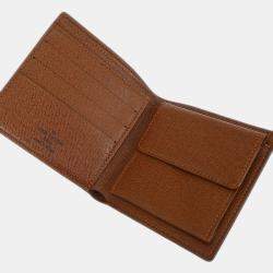 مملوكة مسبقًا Louis Vuitton Porte Billet Cartes Credit Monnaie Brown Monogram Canvas Wallet