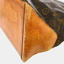 Pre Owned Louis Vuitton Cabas Mezzo Hand Tote Bag Monogram