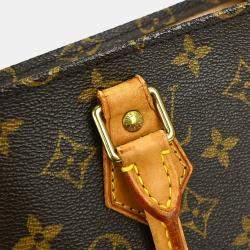 Pre Owned Louis Vuitton Monogram Sac Plat Tote Bag