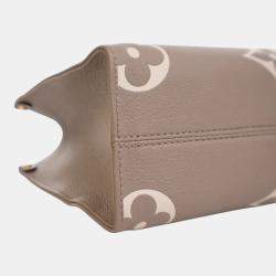 Pre Owned حقيبة لوي فيتون أون ذا غو عملاقة أمبريمتي بيكولور بني  PM مونوغرامي