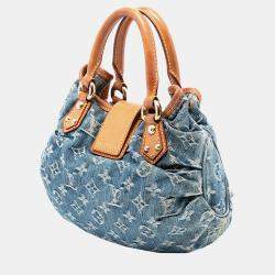 Pre Owned حقيبة لوي فيتون دينيم مونوغرامي أزرق بليتي