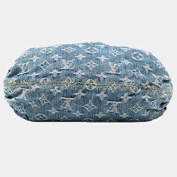 Pre Owned حقيبة لوي فيتون دينيم مونوغرامي أزرق بليتي