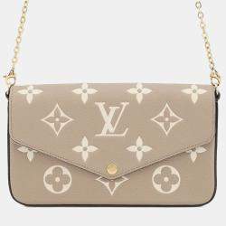 Pre Owned Louis Vuitton Bicolor Monogram Empreinte Pochette Felicie