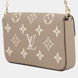 Pre Owned Louis Vuitton Bicolor Monogram Empreinte Pochette Felicie