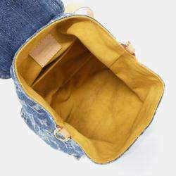 Pre Owned حقيبة ظهر لويس فيتون ساك آدو بّي إم دينيم مونوغرام