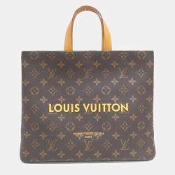 Pre Owned Louis Vuitton Monogram Shopper Tote Mm Handbag