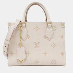 Pre Owned Louis Vuitton Two-Tone Monogram Empreinte On-The-Go Pm Handbag