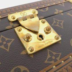 Pre Owned Louis Vuitton Monogram Tresor 24Cm Jewelry Case