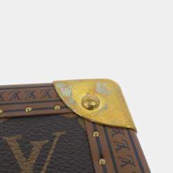 Pre Owned Louis Vuitton Monogram Tresor 24Cm Jewelry Case