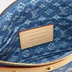 Pre Owned Louis Vuitton x Takashi Murakami Pochette Accessoires Monogram Denim Canvas Shoulder Bag