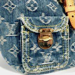 Pre Owned Louis Vuitton Monogram Denim Sac Ado Pm Backpack Canvas Blue