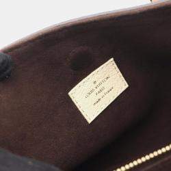 Pre Owned Louis Vuitton Vendome Bb Handbag Coated Canvas And Leather Monogram Brown White