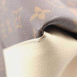 Pre Owned Louis Vuitton Vendome Bb Handbag Coated Canvas And Leather Monogram Brown White