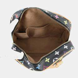 Pre Owned Louis Vuitton Monogram Multicolore Trouville Handbag Black