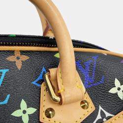 Pre Owned Louis Vuitton Monogram Multicolore Trouville Handbag Black