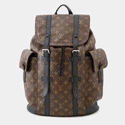 مملوكة مسبقًا Louis Vuitton Monogram Macassar Christopher Mm Backpack Black
