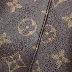 Pre Owned Louis Vuitton Monogram Macassar Christopher Mm Backpack Black