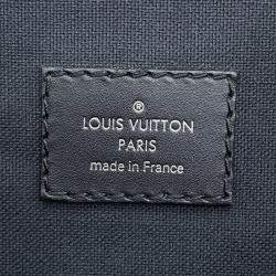 Pre Owned Louis Vuitton Monogram Macassar Christopher Mm Backpack Black