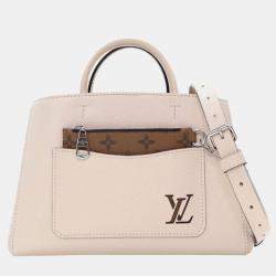 Pre Owned حقيبة لويس فيتون أبير أبيض ماريل BB