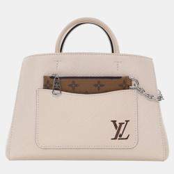 Pre Owned حقيبة لويس فيتون أبير أبيض ماريل BB