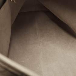 Pre Owned Louis Vuitton CarryAll MM Tourterelle Monogram Giant Empreinte Leather Hobo