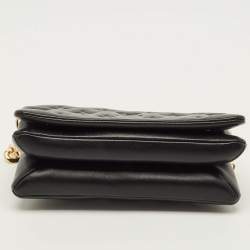 مملوكة مسبقًا Louis Vuitton Coussin Black Monogram Embossed Leather Pochette