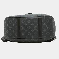 Pre Owned Louis Vuitton Black Monogram Eclipse Tote Backpack