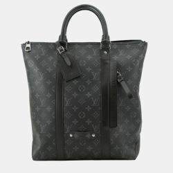 Pre Owned Louis Vuitton Black Monogram Eclipse Tote Backpack