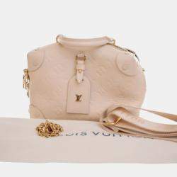 مملوكة مسبقًا Louis Vuitton White Monogram Empreinte Petite Malle Souple