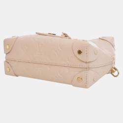 مملوكة مسبقًا Louis Vuitton White Monogram Empreinte Petite Malle Souple